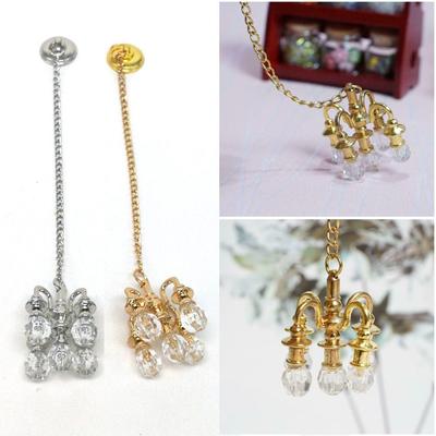 Can Not Lighted Ceiling Lamp Model Miniature Vintage Chandelier Dollhouse Ornament Doll Accessories