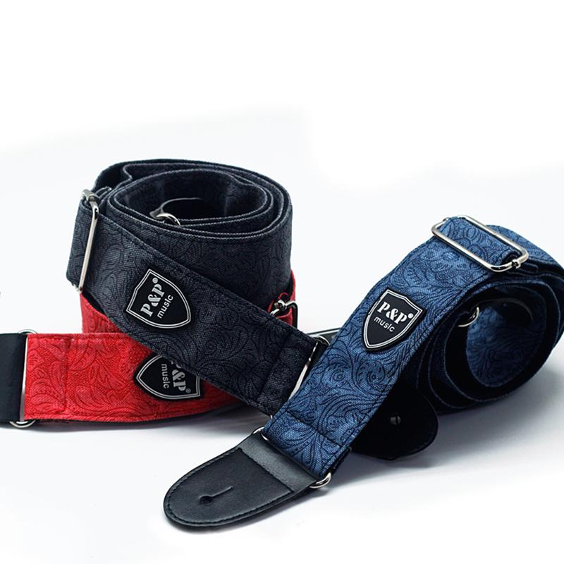 Regulowany Pasek do Gitary Poszerzany Pogrubiony Paski do Gitary Elektrycznej Basowej