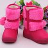 New Girls Snow Boots Winter Comfortable Thick Warm Kids Boots Lobbing Ball Thick Children Autumn Cute Boys Boots Princess Shoes