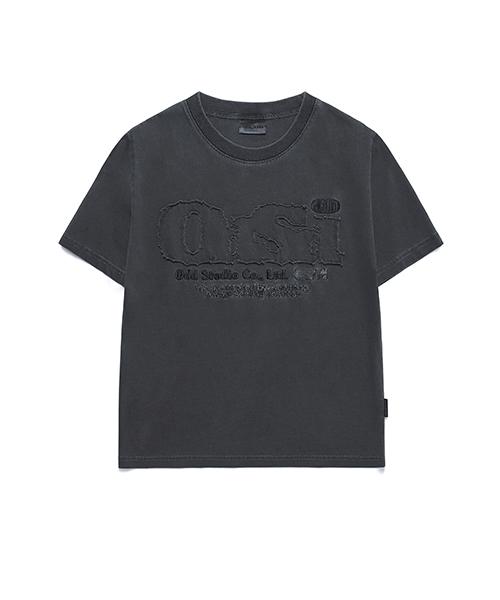 ODDSTUDIO Odsd Pigment Damaged T-Shirt - Charcoal