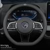 BYD New Energy Genuine Leather Steering Wheel Cover - Ultra-thin, All-season for Han, Tang, Qin, Song, MAX, Yuan, E2F3 models.