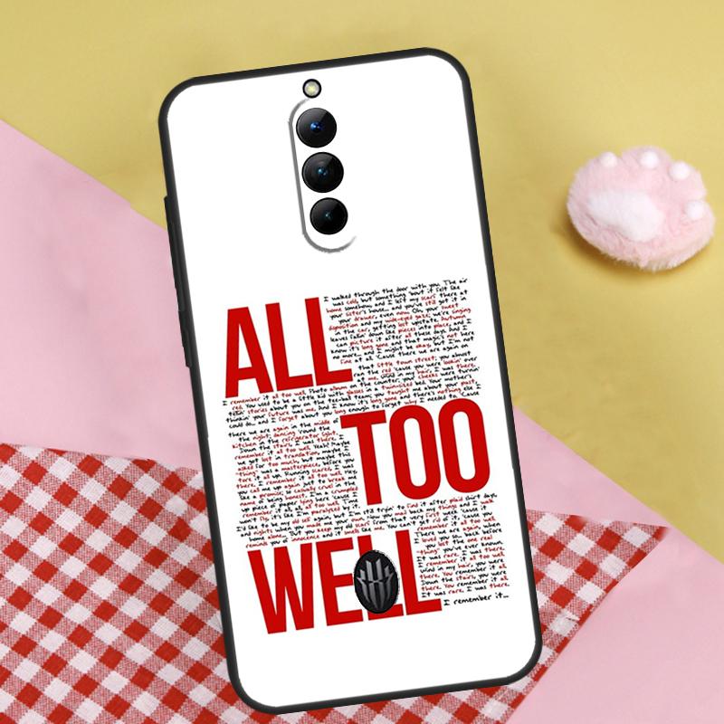 

Чехол с текстом песни All Too Well для ZTE Nubia Red Magic 6S 7S 7 Pro RedMagic 10 Air 8S 9S 10S 8 9 10 11 Pro Plus RedMagic 11 Pro Plus