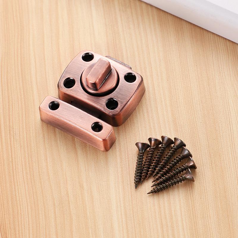 KK&FING Zinc Alloy Left and Right Door Latch Door Buckle Push-pull Door Thickened Surface Mounted Door Bolt Lock Buckle Hardware