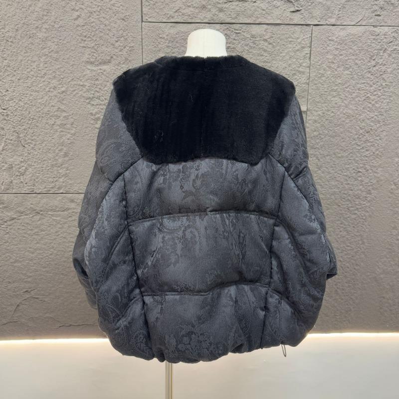 End~ Down Jacket Merino Wool Real Hair Jacket
