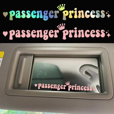 15*2,3 CM Passagier prinzessin auto aufkleber lustige kreative aufkleber für auto rückspiegel