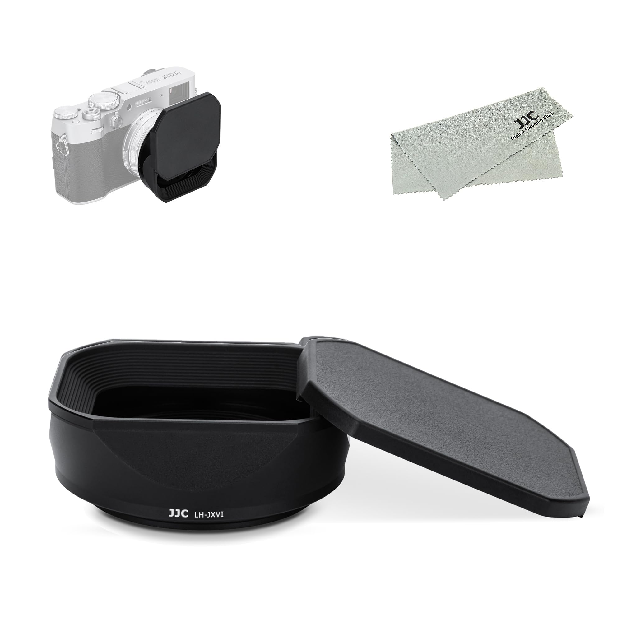 

и JJC Metal Square Lens Hood Cap 49mm Adapter Ring Совместимо с Fujifilm X100VI X100V X100F Совместимо с Совместимо с 49-мм фильтром