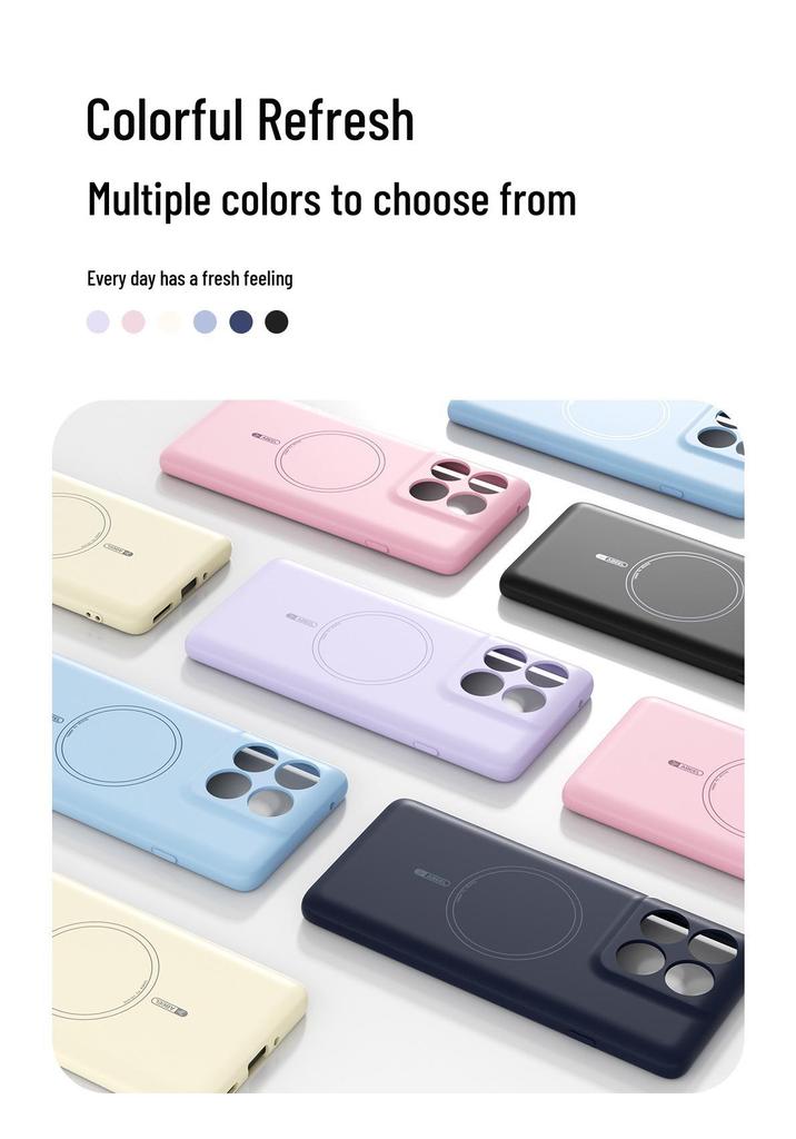 Magnetic Skin-Feel Silicone Case for MOTO G 5G/Play 2026