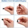 8Pcs Rubber Feet for Slow Cookers Replaceable Slow Cooker Legs Pot ert Accessories Prevent Scratches Marks and Damages Rubber Push-in Bumper, Black