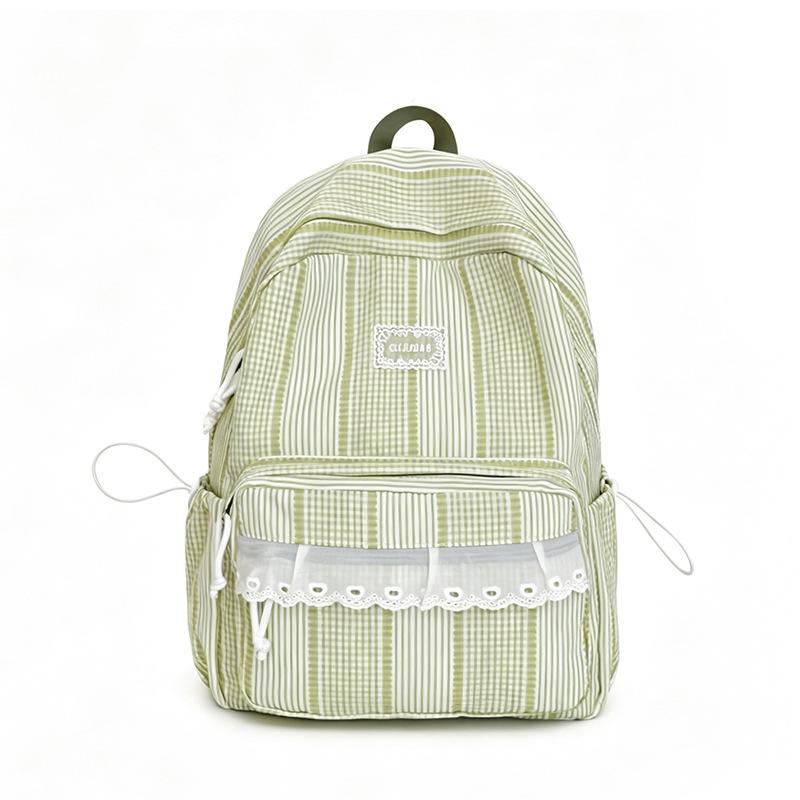 Schoolbag Korean girl plaid backpack cute student schoolbag lightweight large capacity backpack new fashion casual backpack