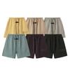 312 Essentials Silikon Buchstaben Schweißshorts Unisex Übergroß Baumwolle Kordelzug Elastischer Bund Streetwear Lässige Sportshorts