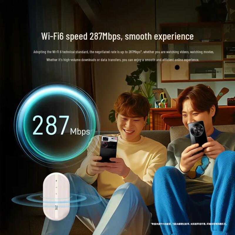 ZTE Portable Wi-Fi 6 4G MiFi Device