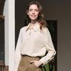 Betu Women's Embroidered Cat Corduroy-Look Shirt