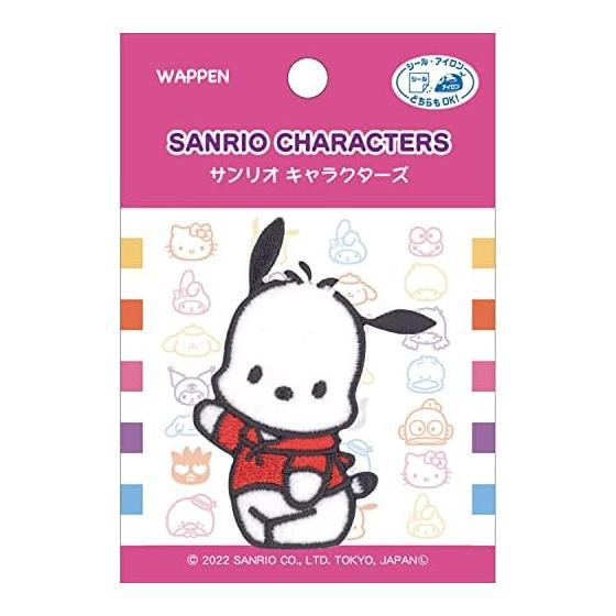 Pioneer Sanrio Pochacco Patch Width 48mm x Height 65mm Sticker/Iron Dual Use Adhesive SCW550-SCW55