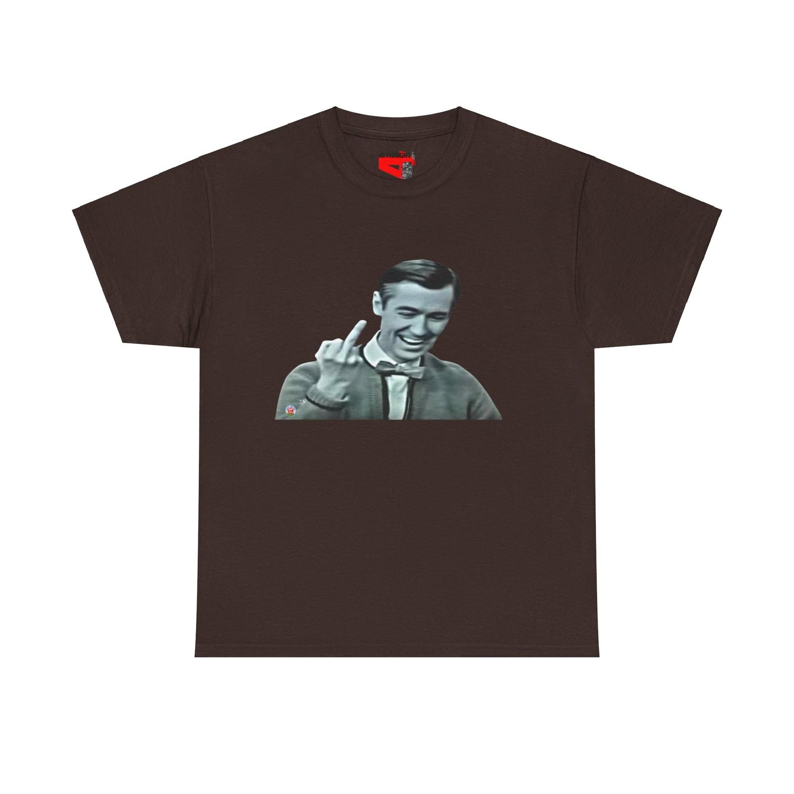 Mr ROGERS Flip the bird Unisex Heavy Cotton Tee XXXXL