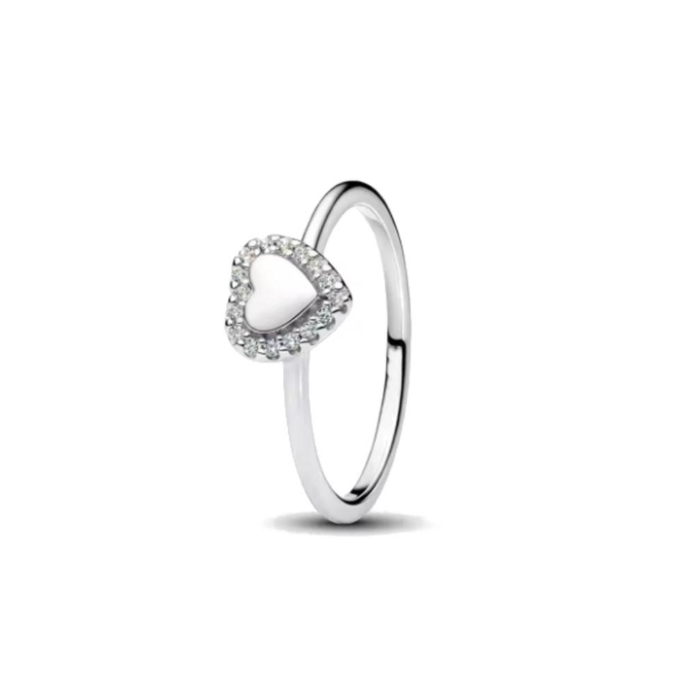 Neuer 925er Silber Herzförmiger Ring Größe 6 7 8 9 Geeignet für Valentinstag Feiertag Geschenk für Frauen DIY Hochwertiger Modeschmuck