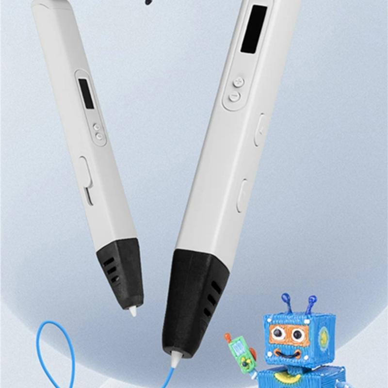 RP800A 3D Pen Scribble Pen OLED Display 3D Printing Pen With PLA Filament For Doodling Making Christmas Presents