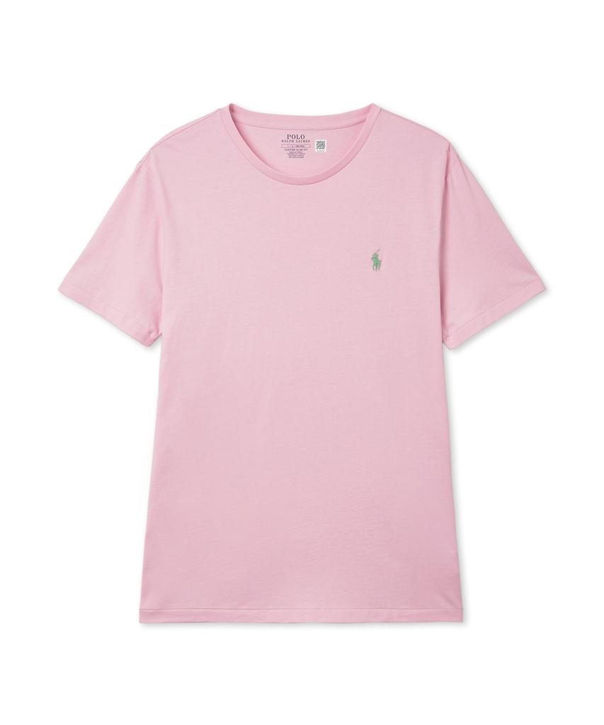 POLO RALPH LAUREN Custom Slim Ronde Hals T-shirt - Roze