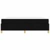 Bed Frame with Mattress Black 180 x 200 cm Fabric