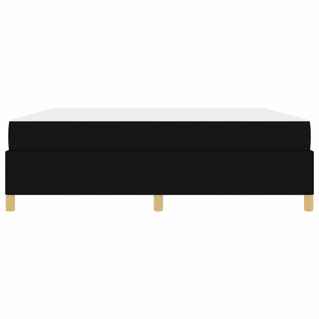 Bed Frame with Mattress Black 180 x 200 cm Fabric