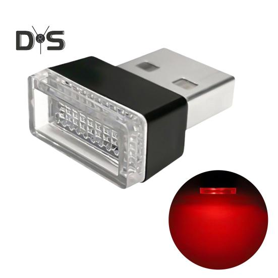 Oświetlenie nastrojowe w samochodzie Oświetlenie otoczenia LED USB Wtyczka USB Dekoracja lampka nocna Uniwersalne akcesoria do wnętrza samochodu