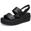 Crocs Brooklyn Beach Sandals Women's Black
