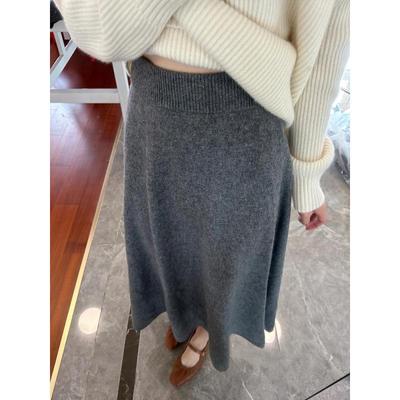 Damen Weicher & Dicker Strickrock - Neu 2024 Herbst/Winter Koreanische Slim Fit