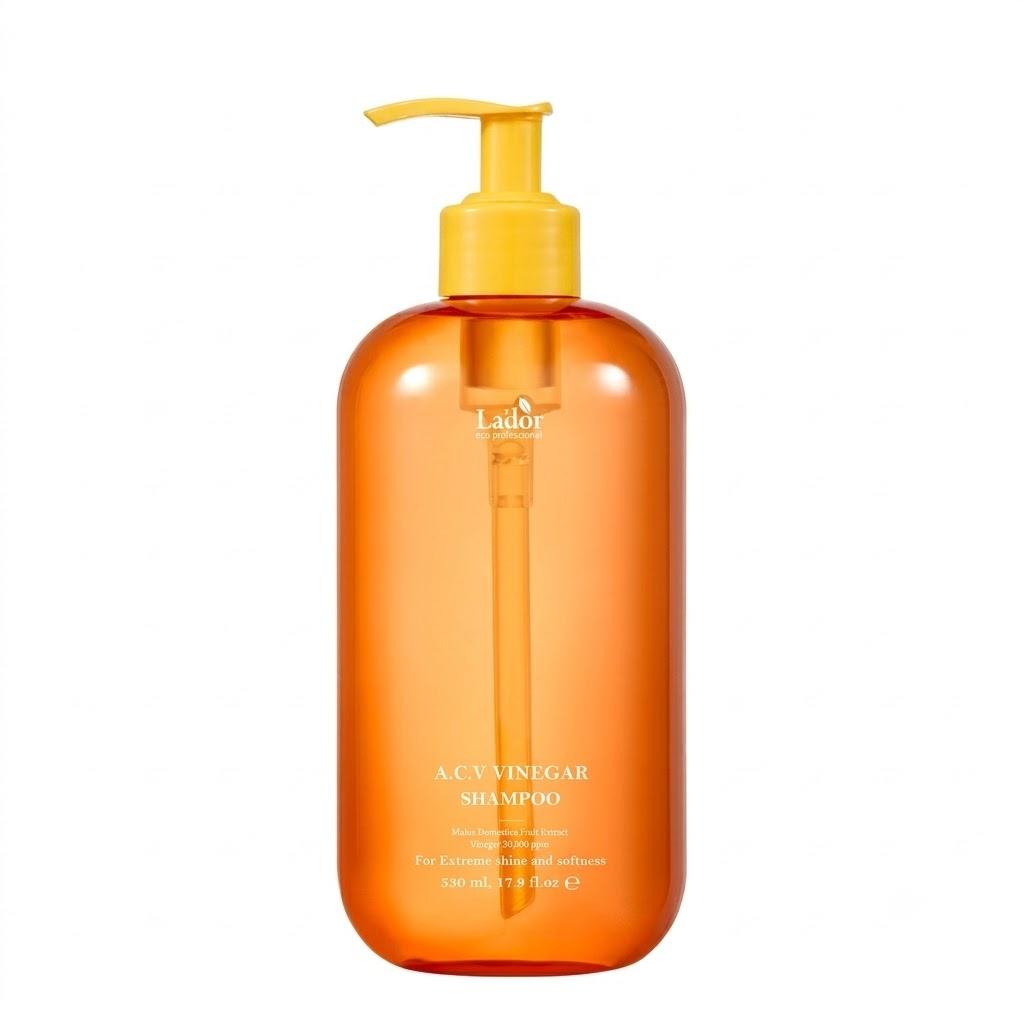 LADOR Shampoing Vinaigre de Pomme ACV Rafraîchissant Soin Cuir Chevelu & Cheveux 530ml orange
