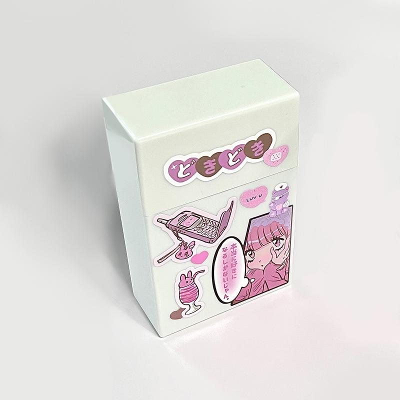 INS White 3 Inch K-pop Photocard Storage Box Photo Small Card Organizer Card Case Desk Organizer Box School Stationer