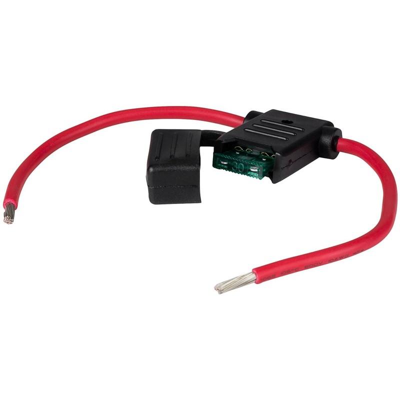 Opakowanie 10 szt. 16 GAUGE ATC / ATO UCHWYT BEZPIECZNIKA LINIOWY PRZEWÓD AWG MIEDŹ 12V POWER BLADE
