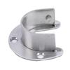 Thickened Stainless Steel Clothes Curtain Rod Round Tube Closet Wardrobe Clothes Rail Support Rod End Support Pole Flange