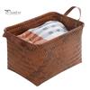 Storage Container Basket Woven Great Load Bearing Handles Flexible Pressure Resistant Large Multi-purpose Bin Capacity Smooth Outdoor Vegetable Fruit