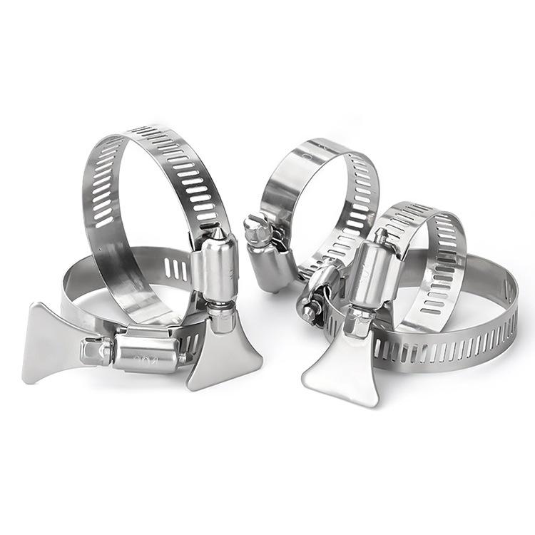 304 Stainless Steel Hose and Pipe Clamps: Handle, Band, Ring, and Clip Variations