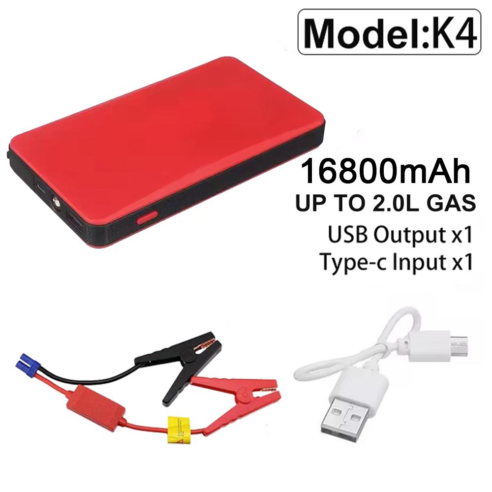 16800mAh 800A Car Battery Charger for Auto Power Bank Booster 12V Starting Device Petrol Car Jump Starter