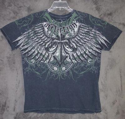New Men's Summer European and American Gothic Skull Letter Print Soft and Breathable Round Neck T-shirt Outdoor Street Top