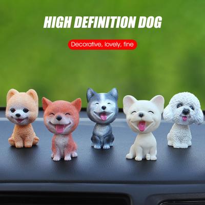 Pano Süsleme İnce İşçilik Karikatür Sallayarak Köpek Şekli Güçlü Yapışma Kendinden Yapışkanlı Yüksek Simülasyon Süs Taşınabilir