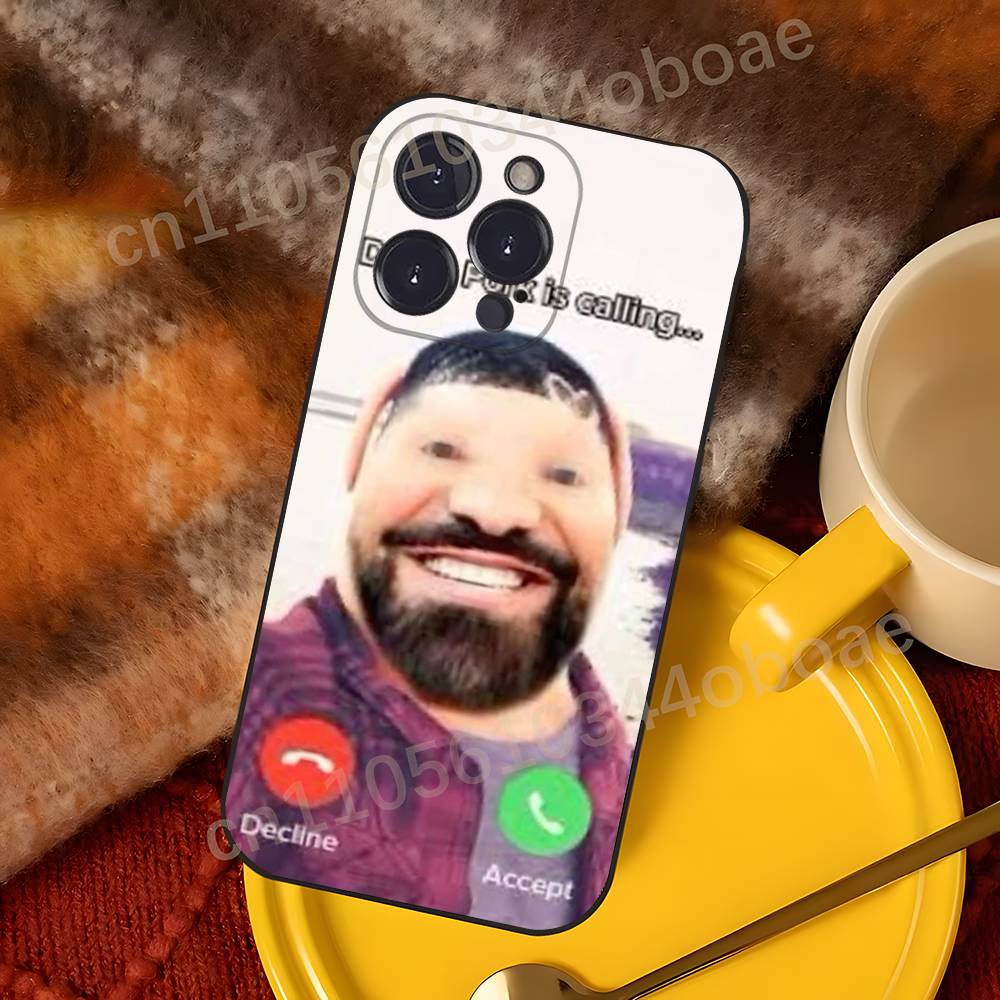John Pork is Calling Answer Call Phone Case For iPhone 17,16,15,14,13,12,11,Pro,Max,Plus Shockproof Cover iPhone16pro