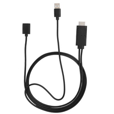 2 in 1 1080P USB-Buchse auf HDMI-Stecker HDTV-Adapterkabel für iPhone und Android