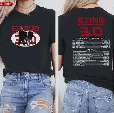 T-shirt Sting 3.0 Tour T-shirt Concerto Sting Maglietta Tour Sting 3.0 Tour Sting 2025