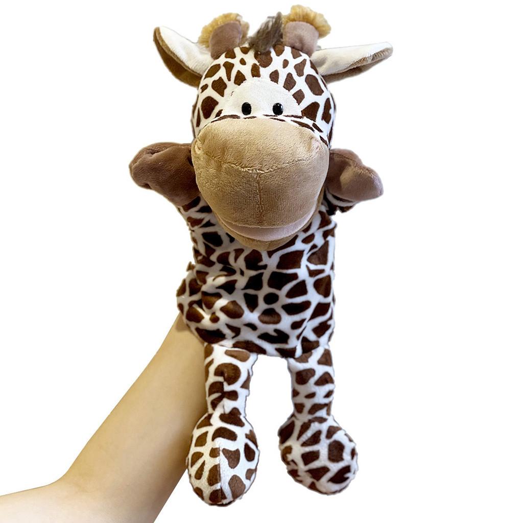 Pigs Cows Ducks Frogs Mouth Opening Ventriloquis Puppet Toys Hand Plush Kid Gift