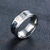 Xiaomi Vnox Aries Ring for Men 12 Horoscope Stainless Steel with Carbon Fiber Wedding Band Casual Male Alliance