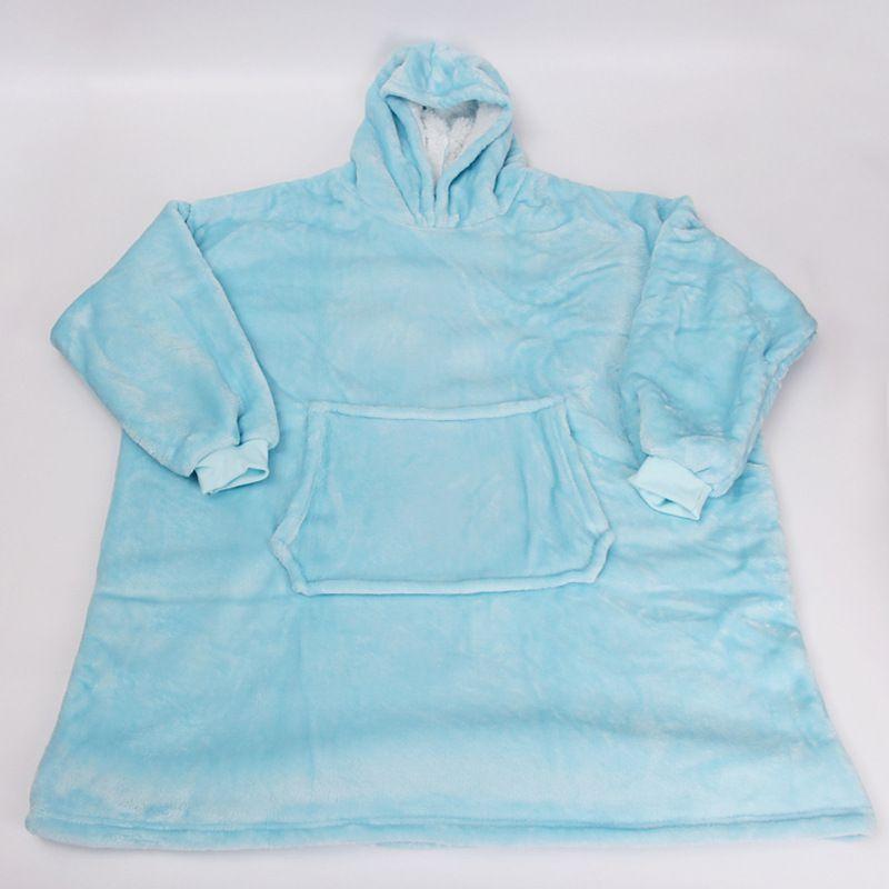 Warm And Cozy Oversized Blanket Hoodie For Adults And Kids With Giant Pocket