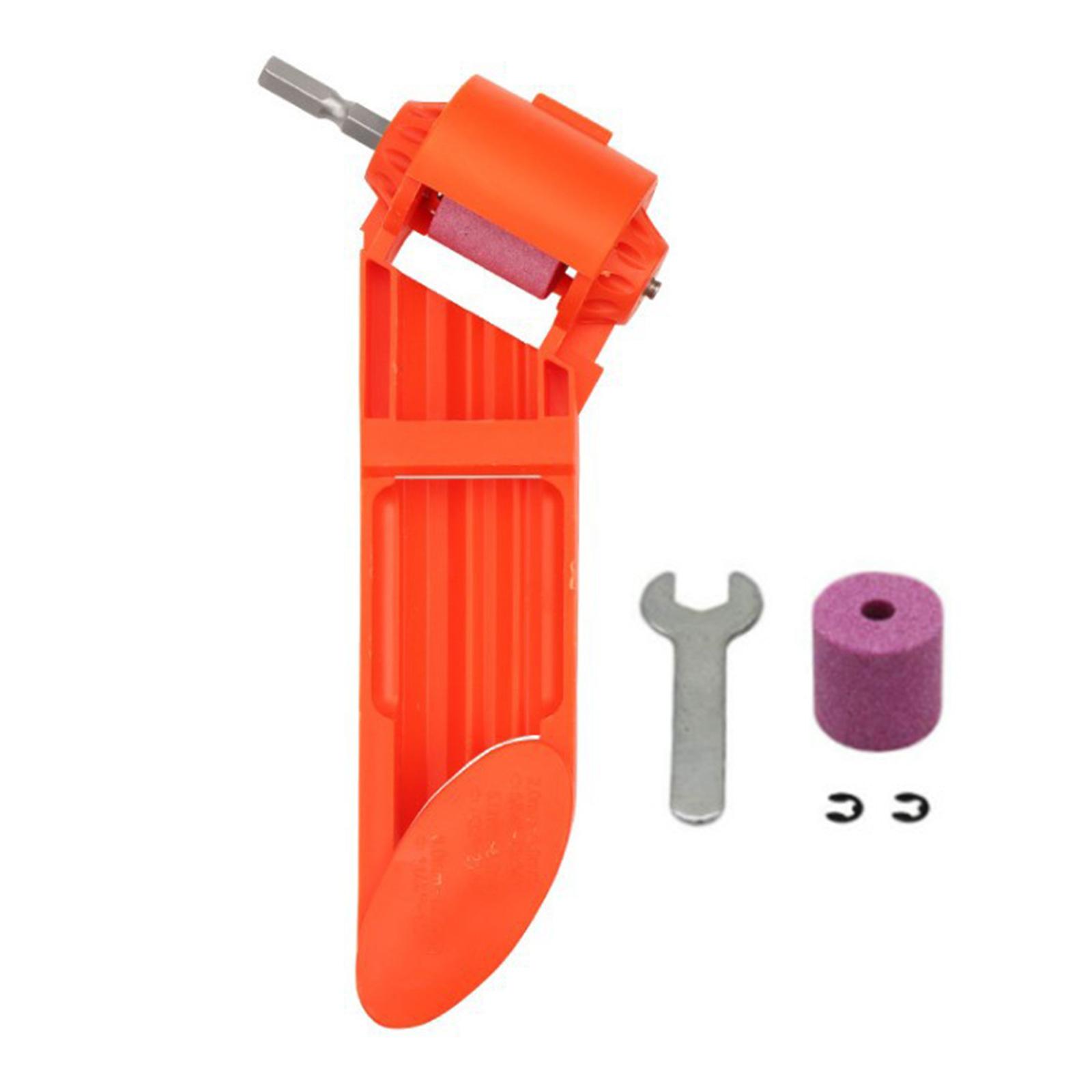 

Портативный набор для заточки сверл включает шлифовальный станок, гаечный ключ и шлифовальный камень для энтузиастов-самоделкиных и мастеров. оранжевый