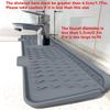 Kitchen Faucet Silicone Splash Mat Sink Drainage Mat Sink Collection Mat Drainage Drying Mat Bathroom Countertop Protector Home