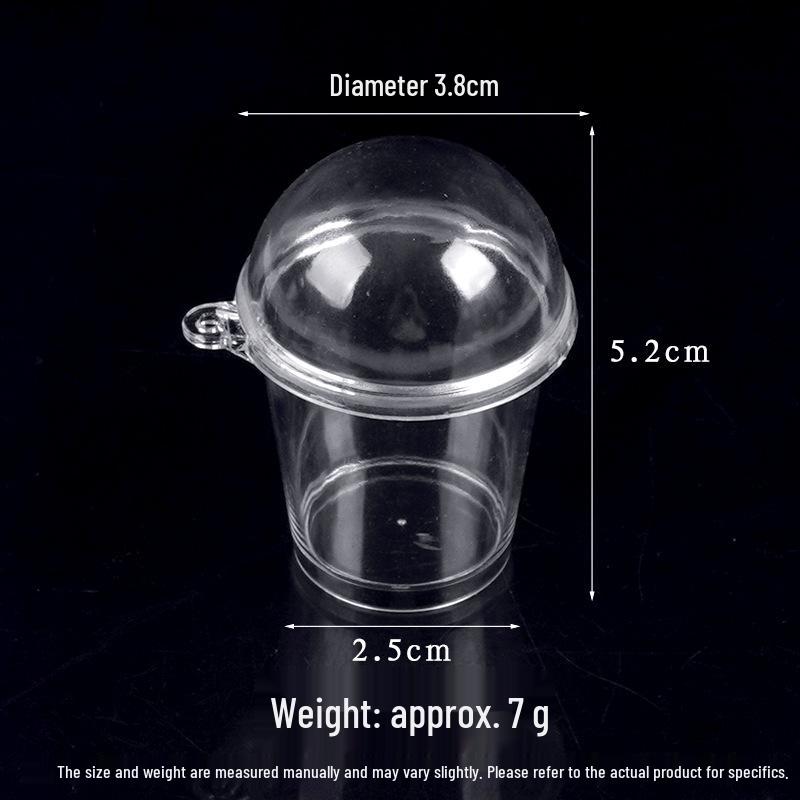 DIY Miniature Mousse Cup with Wood Crumble for Milk Tea & Ice Cream