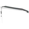 Electric Awning with Crank Anthracite 4x3 M