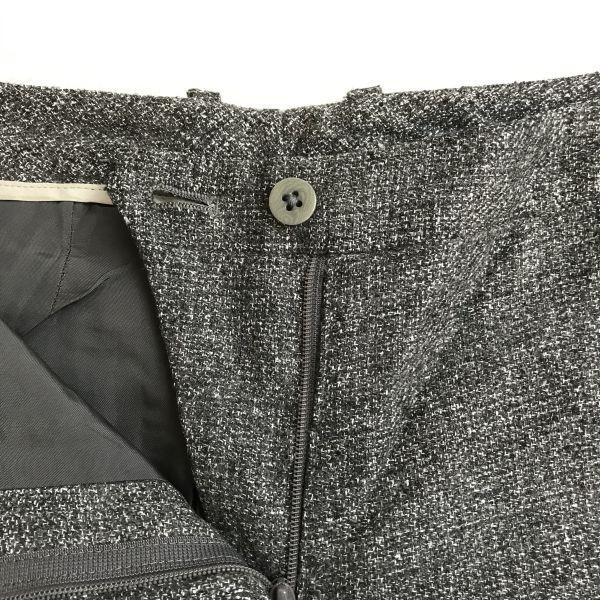 INCOTEX Cupra Lining Cropped Slacks Pants Size 40 Women’s L Inseam 59cm Gray(USED)