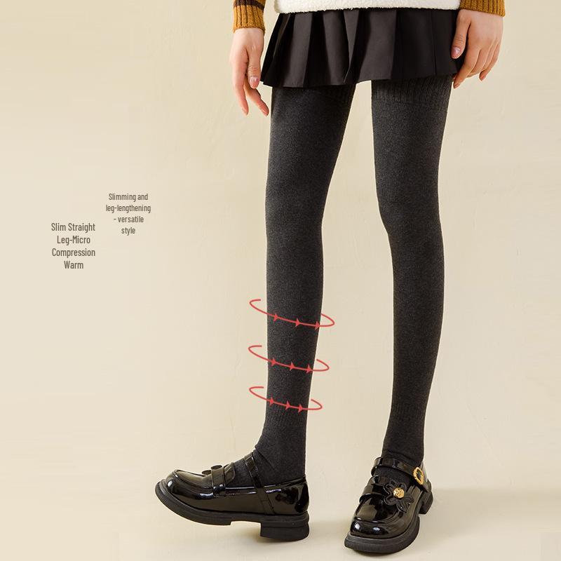 Damen Extra-Lange Overknee Oberschenkelhohe Socken mit Samt und Frottee für Herbst/Winter - Mikro-Druck Schlankheitsdesign