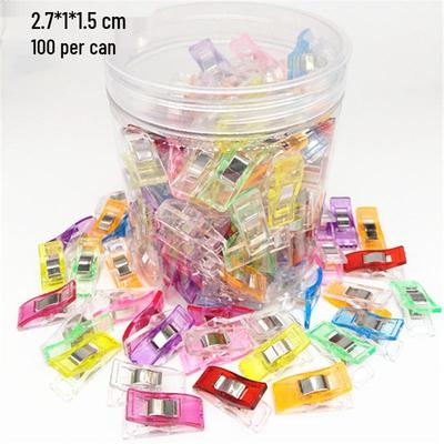 Lot de 100 Pinces en Plastique PS pour Couture et Patchwork (2,7 mm) - Substitut Idéal pour les Aiguilles à Perles