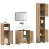 4 Piece Bathroom Furniture Set  Artisan Oak  Engineered Wood