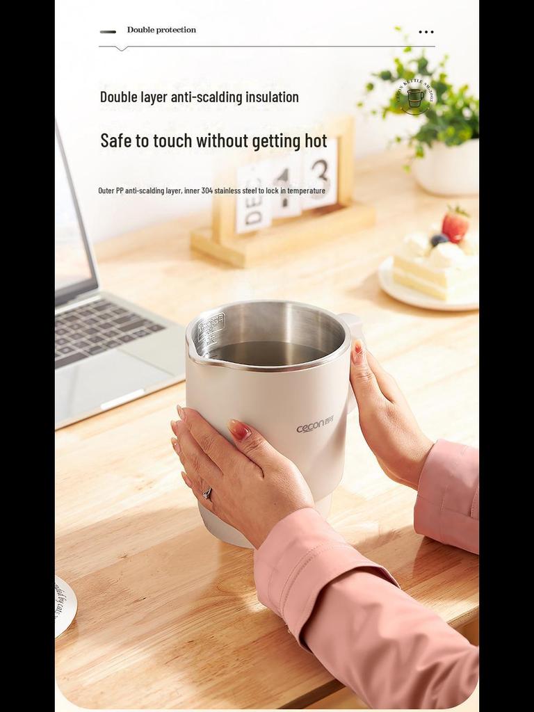 Xike Compact Folding Electric Travel Kettle - Insulated 304/316 Stainless Steel